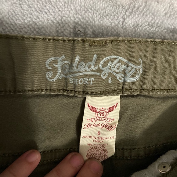 (2) Stretchy High Waisted Faded Glory Shorts - Picture 5 of 7